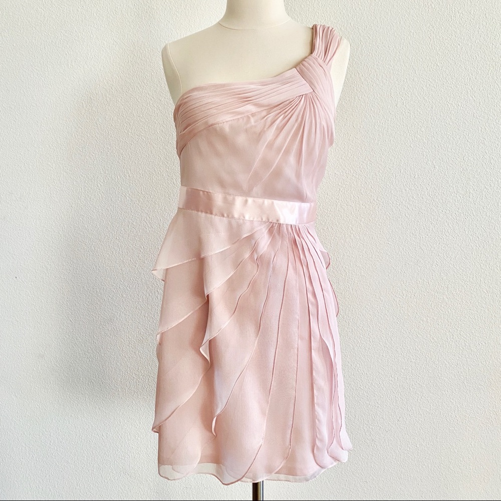 Adrianna Papell Pink Chiffon Dress